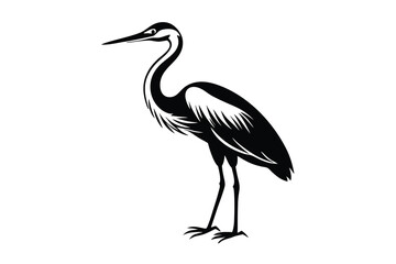 Heron Silhouette Vector
