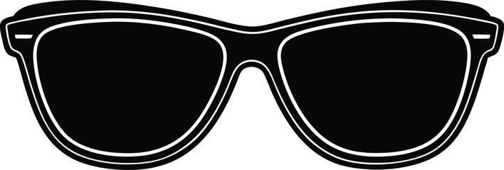 black sunglasses isolated on white