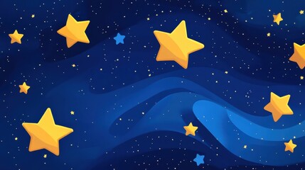 Fototapeta premium A stunning night sky filled with countless twinkling stars, some appearing to streak across the dark canvas, creating a mesmerizing display of celestial beauty and wonder.