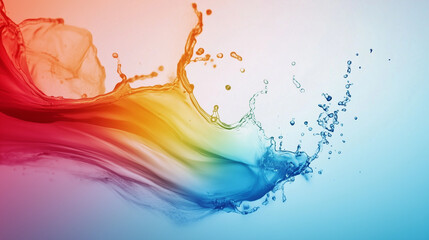 graphic background with a splash of different colors