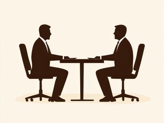 Obraz premium Two businessmen engaged in deep discussion while sitting at table representing key aspects of business negotiation process