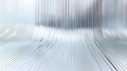 Obraz premium Abstract Background With Silver Gradient Vertical Lines Stripes And Blurred Effect Futuristic Technology Concept