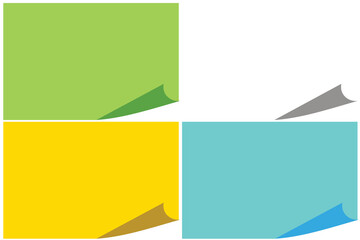 Obraz premium めくるメモ帳 セット