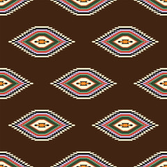 Traditional Albanian Ethnic Seamless Pattern Digital Paper – Balkan Folk Ornament Background, Textile Design, Cultural Embroidery-Inspired Printable