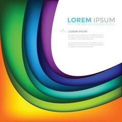 Vector background with spaces for text design