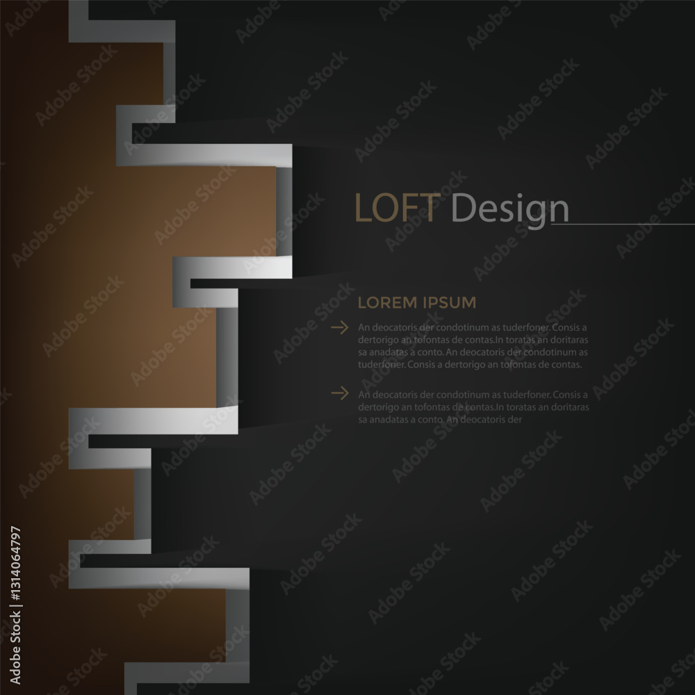 Poster vector background with spaces for text design
