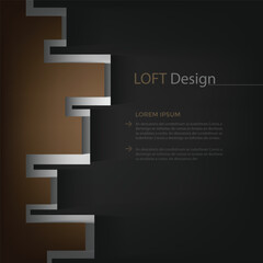 Vector background with spaces for text design