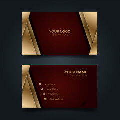 Elegant Gold-Accented Business Card Design