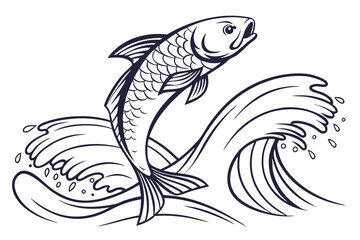 black and white fish