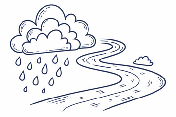 abstract background with clouds