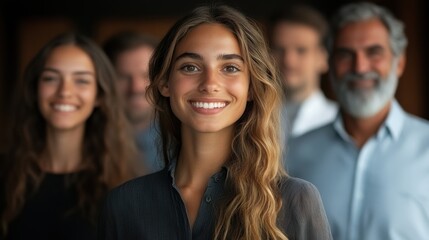 Fototapeta premium smiling confident business team portrait