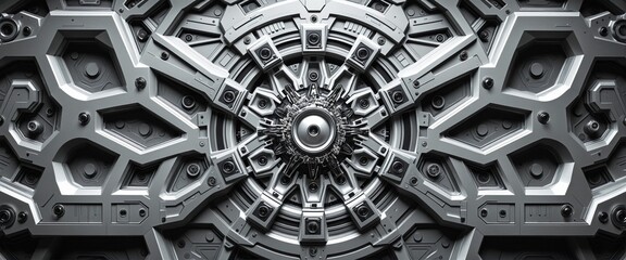 Flawless Biomechanical Artwork for Wallpaper Design