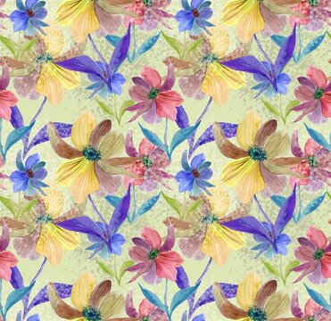 floral madhubani kalamkari chinz kani Abstract shirting Ajrakh Ikat block batik print patola Background digital printing textile pattern floral allover design front back and duppata kurti wallpaper

