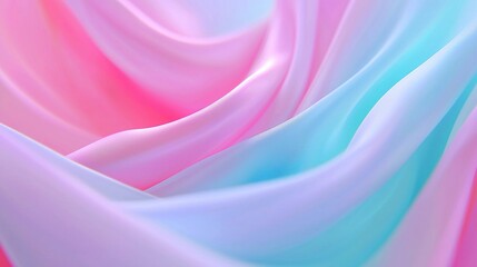 Obraz premium Gentle Pastel Waves Abstract Background with Soft Light and Swirling Gradient Colors Design Art