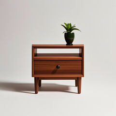 Nightstand on white background