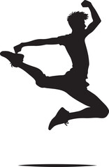 Jumping vector illustration