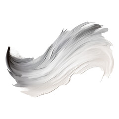 white acrylic painted brush stroke