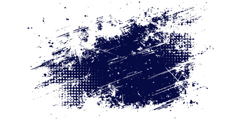 Dots halftone white \u0026 blue color pattern gradient grunge texture background. Dots pop art comics sport style vector illustration