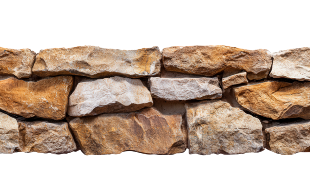 stacked stone wall showcasing various textures and colors of the stones typically used in construction or landscaping