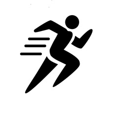 runner icon vector