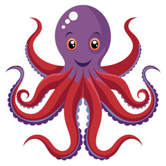 octopus vector image on white background