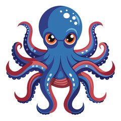 octopus vector image on white background