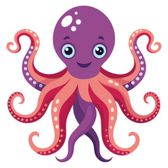 octopus vector image on white background