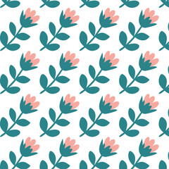 Pattern of seamless bouquet flowers. Vintage Groovy style.Style for banners, wallpaper, posters, websites, online shopping.
