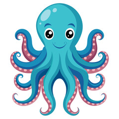 octopus vector image on white background