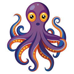 octopus vector image on white background