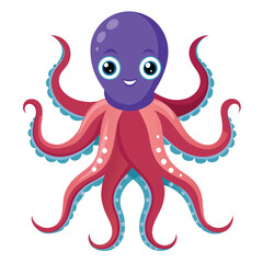 octopus vector image on white background