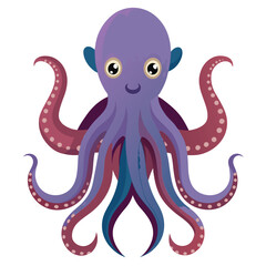 octopus vector image on white background