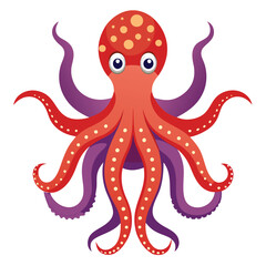 octopus vector image on white background