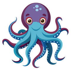 octopus vector image on white background