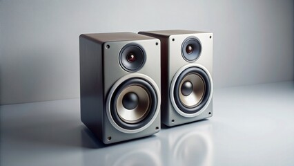 Bird's-Eye View of Studio Monitors with Fresh Splash Effect - Copy Space