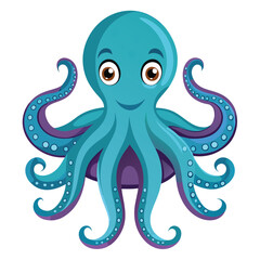octopus vector image on white background