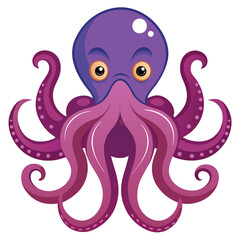 octopus vector image on white background
