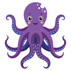 octopus vector image on white background