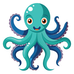 octopus vector image on white background