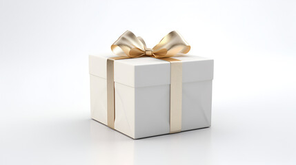 Obraz premium Elegant 3D Gift Box with Decorative Ribbon