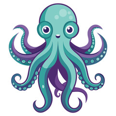 octopus vector image on white background