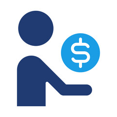 Profit Blue Color Icon