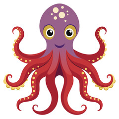 octopus vector image on white background