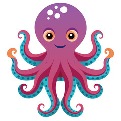 octopus vector image on white background