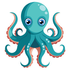 octopus vector image on white background