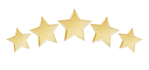 Obraz premium Five Golden Stars