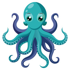 octopus vector images on white background