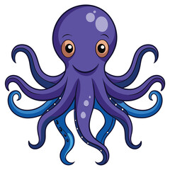 octopus vector images on white background