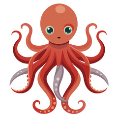 octopus vector images on white background