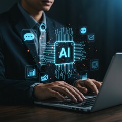 Obraz premium Artificial Intelligence Digital Innovation
